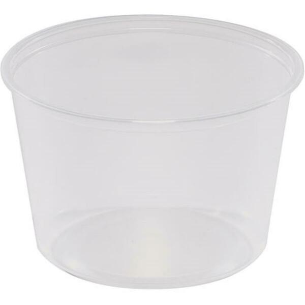 Fabri-Kal 9505102 PE 16 oz Clear Deli Container, 500PK 9505102  (PE)